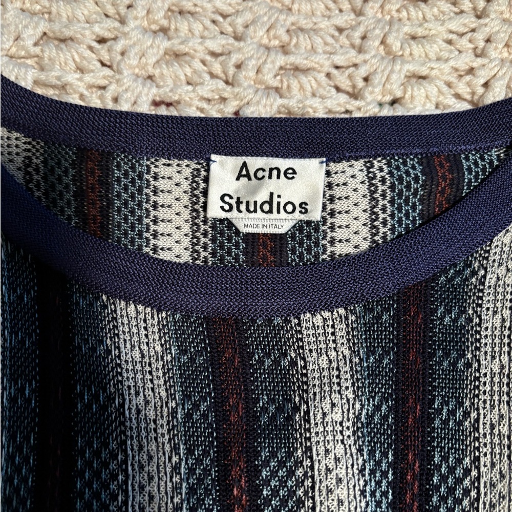 Acne Studios Blanca Striped SS17 Knit Sweater Size Medium - Picture 4 of 11